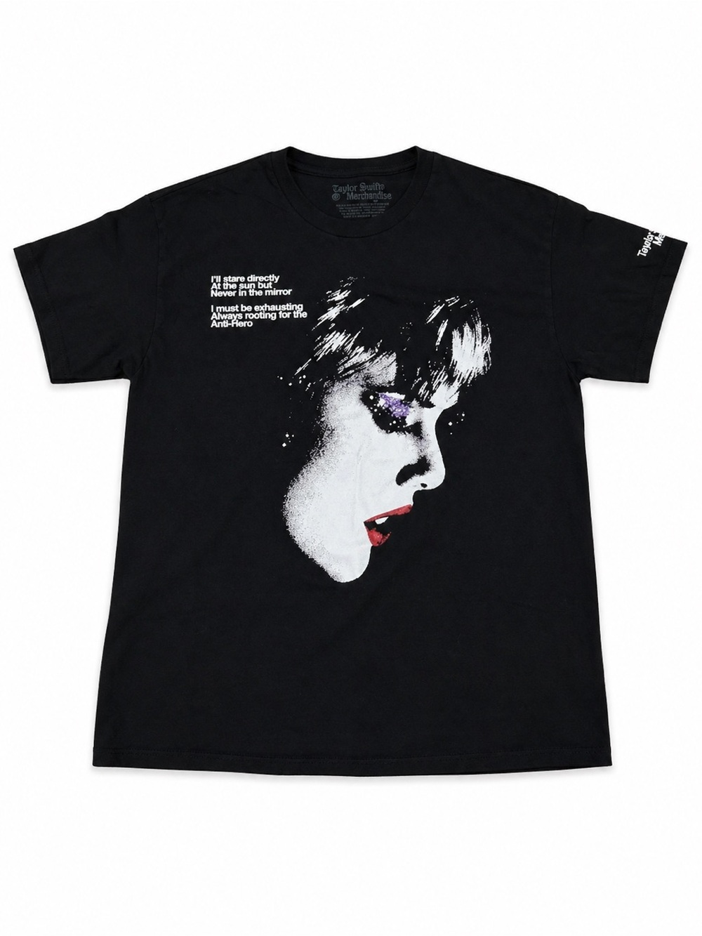 Taylor Swift Midnights Black Graphic T-Shirt medium